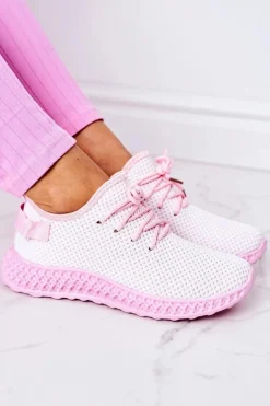 Damskie Sportowe Buty Slip-on Jasnoróżowe Run Away