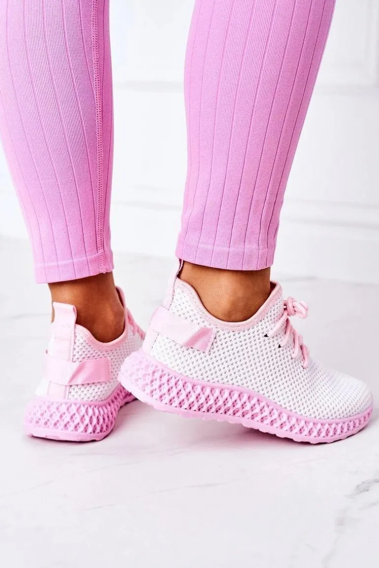 Damskie Sportowe Buty Slip-on Jasnoróżowe Run Away