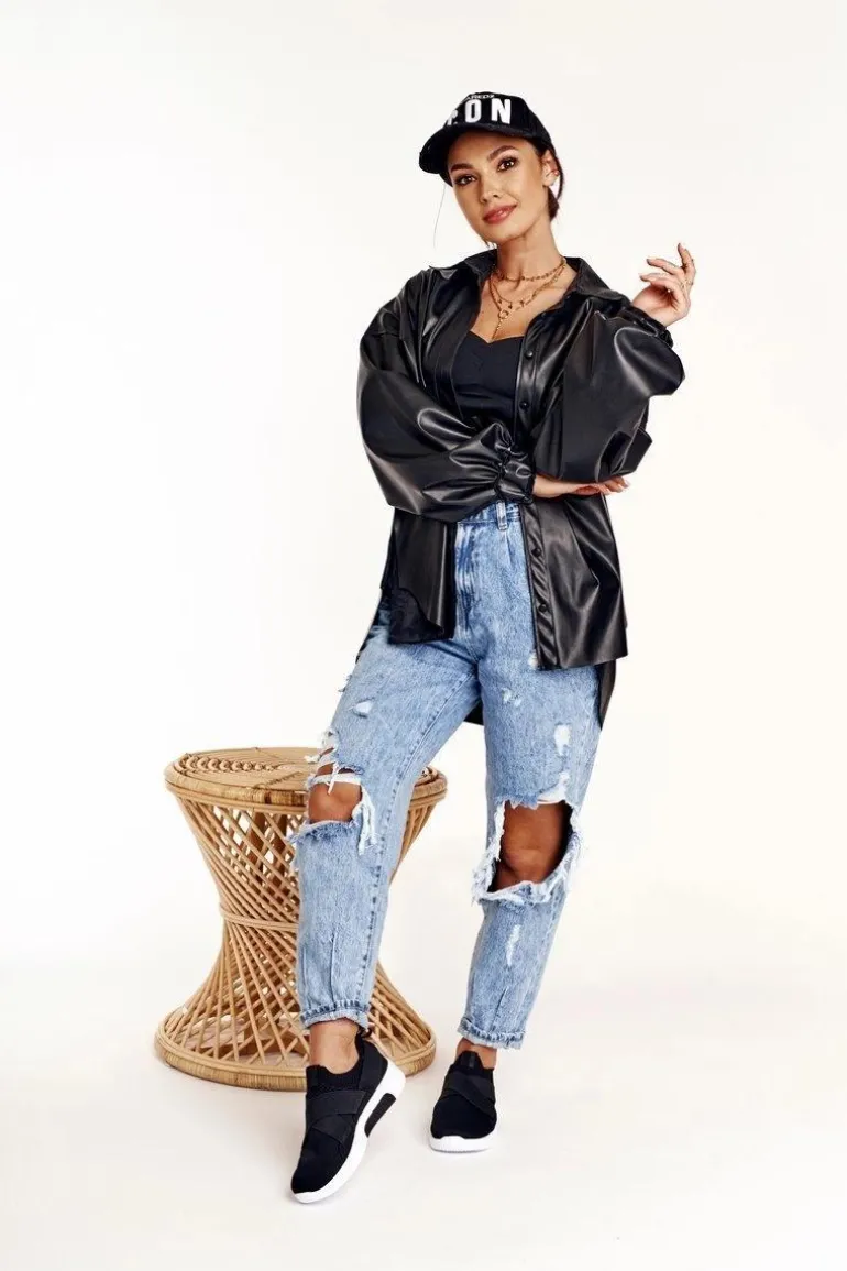 Damskie Sportowe Buty Slip-on Memory Foam System Big Star FF274890 Czarne