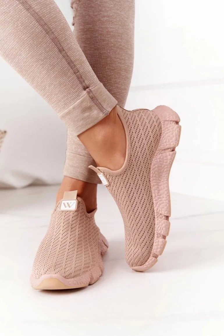 Damskie Sportowe Buty Slip-on Beżowe Marathon