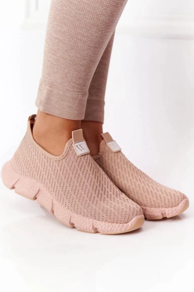 Damskie Sportowe Buty Slip-on Beżowe Marathon