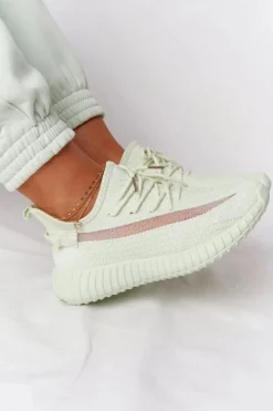 Damskie Sportowe Buty Sneakersy Jasnozielone Amazing