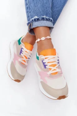 Damskie Sportowe Buty Sneakersy Beżowe After Hours