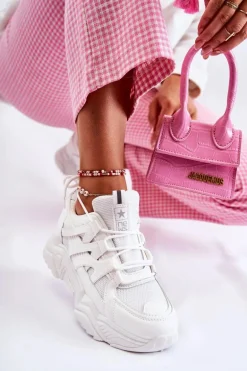 Damskie Sportowe Buty Sneakersy Białe Daren