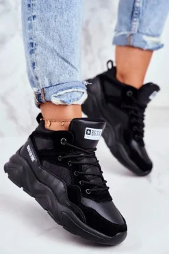 Damskie Sportowe Buty Sneakersy Big Star GG274644 Czarne