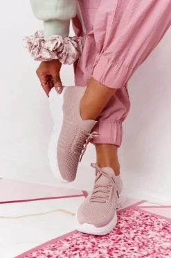 Damskie Sportowe Buty Sneakersy Różowe Ruler