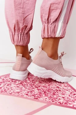 Damskie Sportowe Buty Sneakersy Różowe Ruler