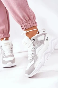 Damskie Sportowe Buty Sneakersy Big Star GG274643 Białe