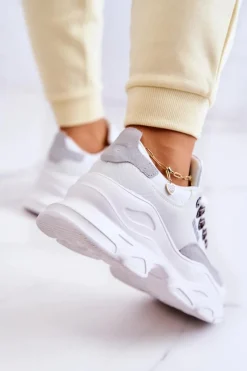 Damskie Sportowe Buty Sneakersy Big Star JJ274A220 Białe