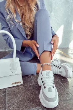 Damskie Sportowe Buty Sneakersy Big Star JJ274A220 Białe