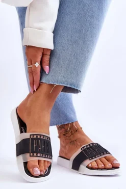 Damskie Sportowe Klapki Czarne Sunrise