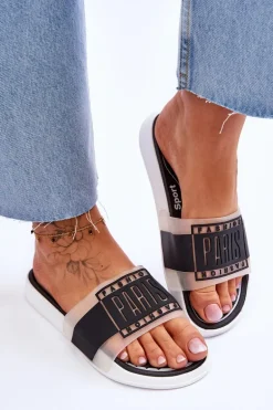 Damskie Sportowe Klapki Czarne Sunrise