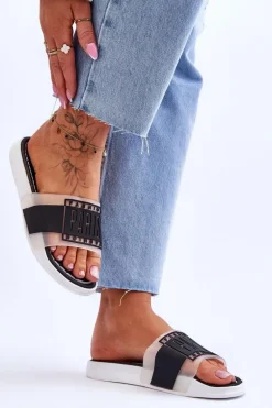 Damskie Sportowe Klapki Czarne Sunrise