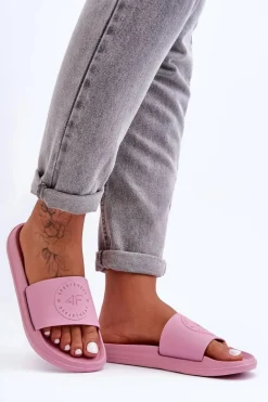 Damskie Sportowe Klapki 4F 4FSS23FFLIF069-56S Różowe