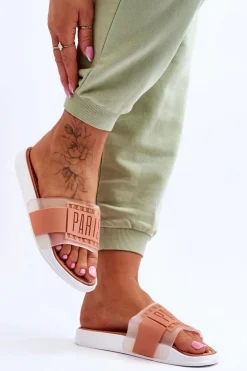 Damskie Sportowe Klapki Nude Sunrise