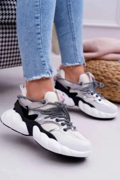 Damskie Sportowe Obuwie Big Star by Daniel Lopez Białe FF274A546