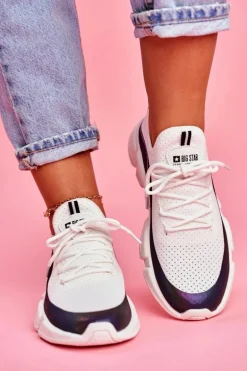 Damskie Sportowe Obuwie Big Star Białe FF274A052