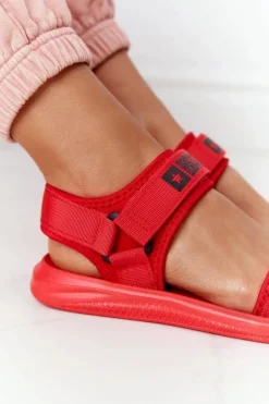 Damskie Sportowe Sandały Big Star HH274A027 Czerwone