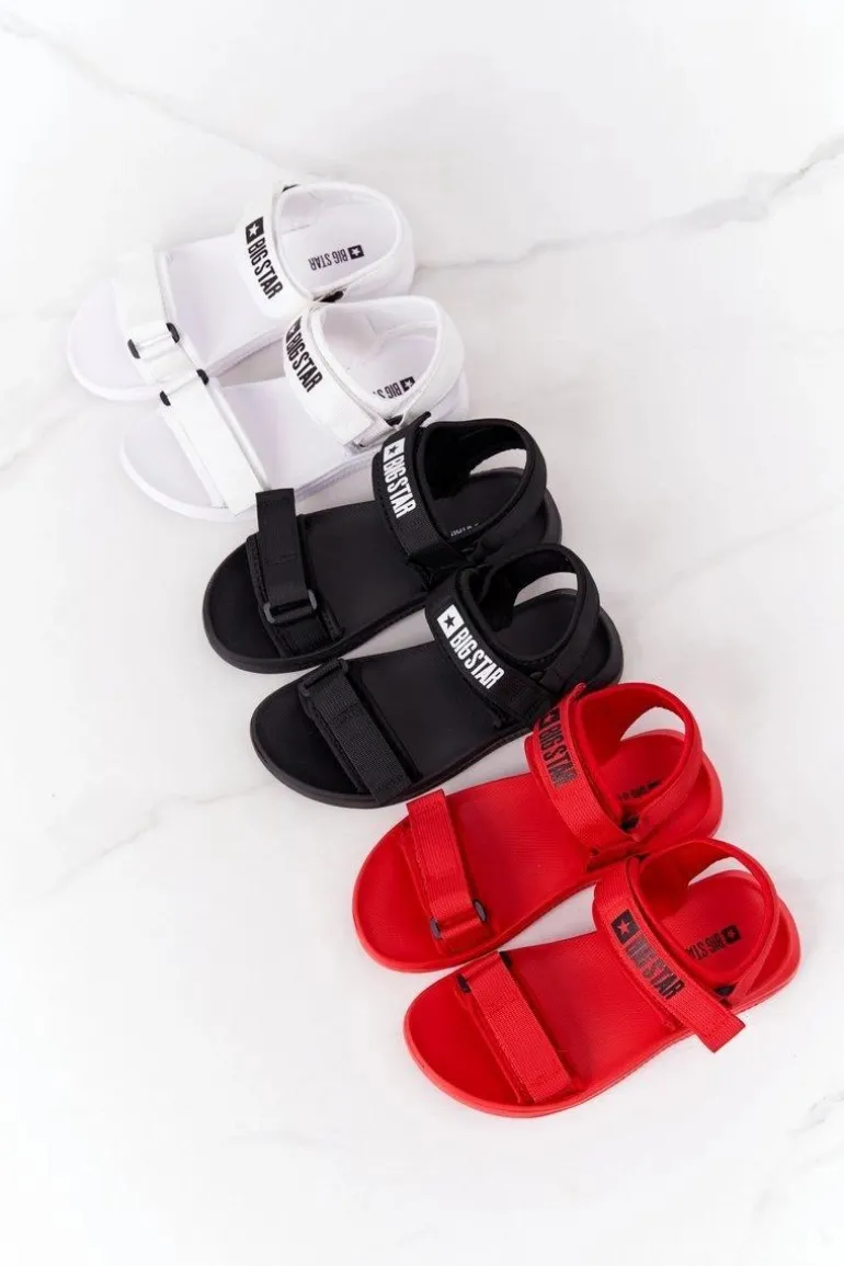 Damskie Sportowe Sandały Big Star HH274A026 Białe