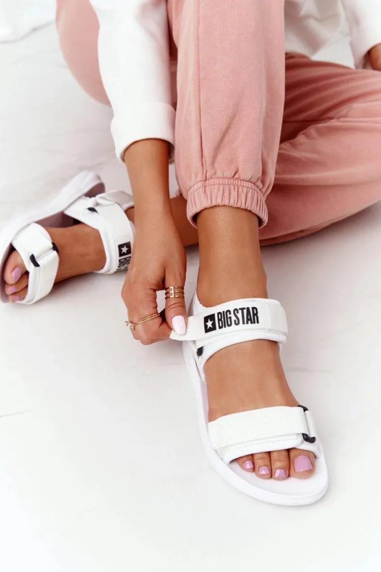 Damskie Sportowe Sandały Big Star HH274A026 Białe