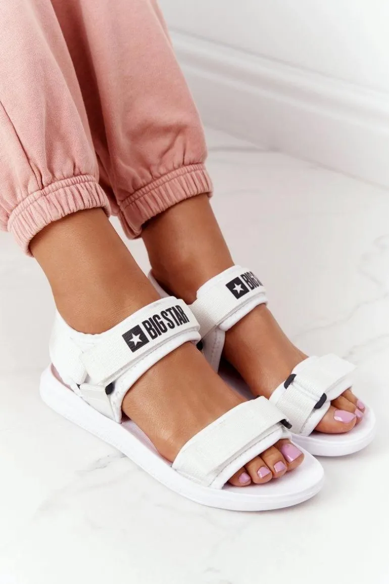 Damskie Sportowe Sandały Big Star HH274A026 Białe