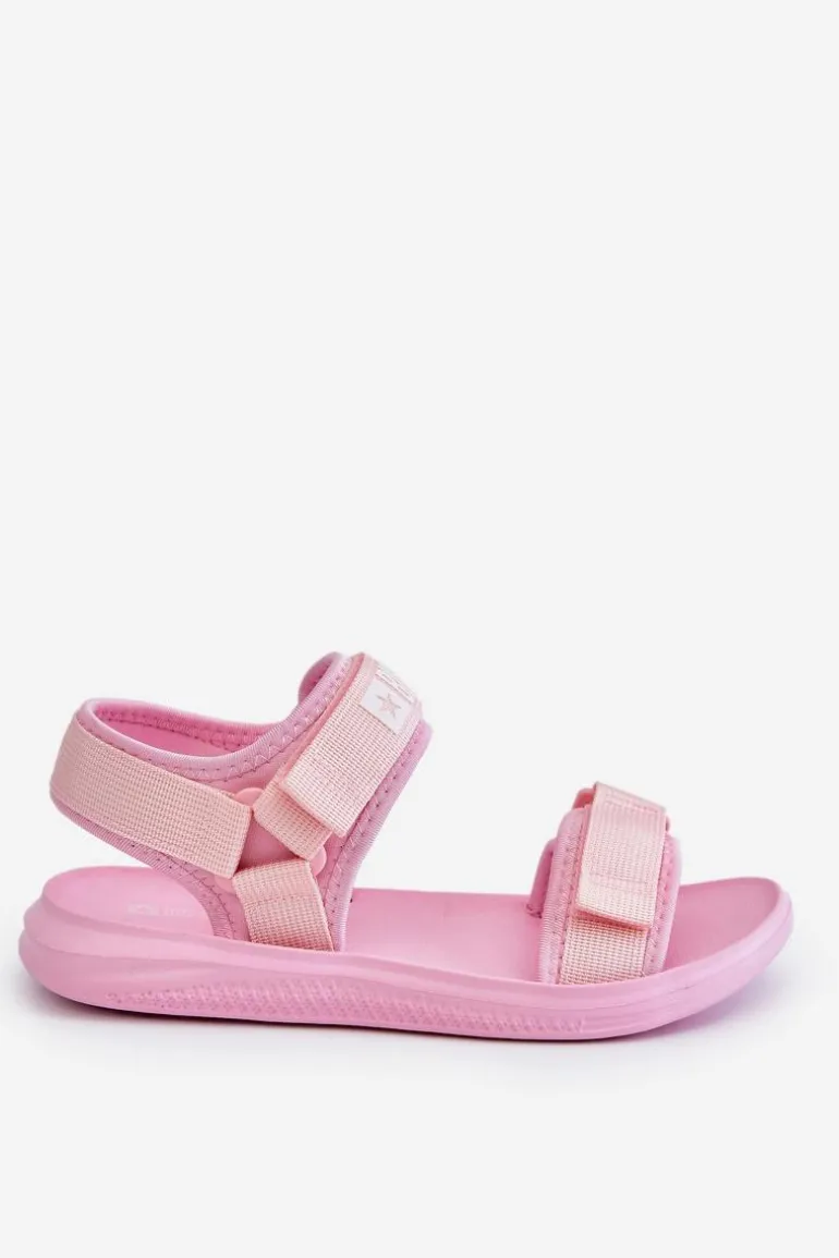 Damskie Sportowe Sandały Big Star LL274729 Różowe