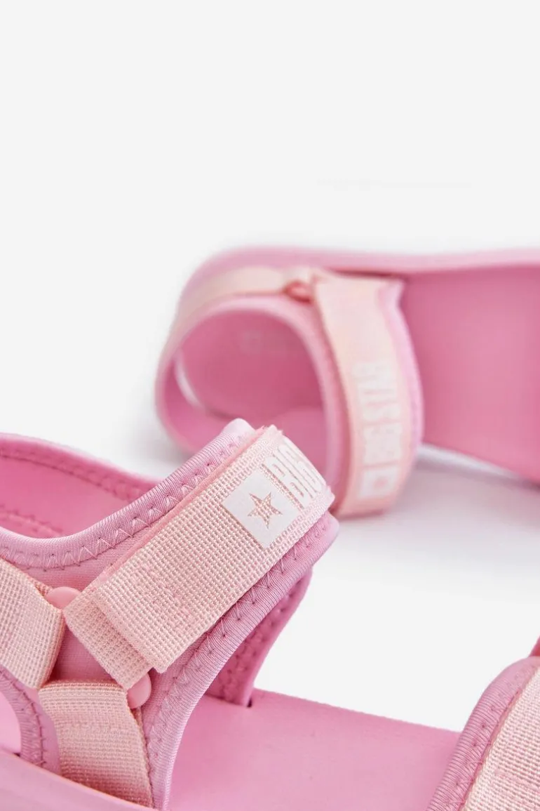 Damskie Sportowe Sandały Big Star LL274729 Różowe