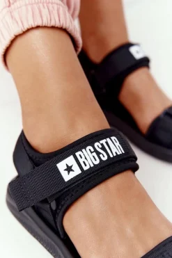 Damskie Sportowe Sandały Big Star HH274A024 Czarne