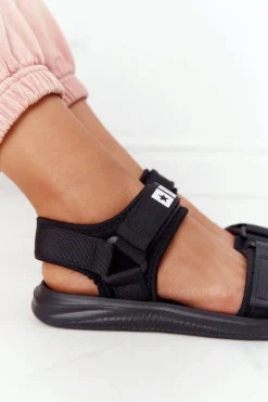 Damskie Sportowe Sandały Big Star HH274A024 Czarne