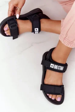 Damskie Sportowe Sandały Big Star HH274A024 Czarne