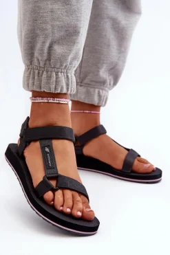 Damskie Sportowe Sandały 4FRSS24FSANF054-23S Ciemnoszare