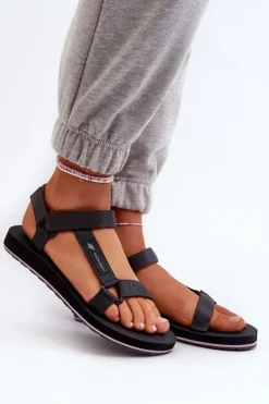 Damskie Sportowe Sandały 4FRSS24FSANF054-23S Ciemnoszare