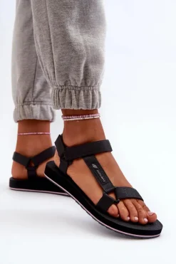 Damskie Sportowe Sandały 4FRSS24FSANF054-23S Ciemnoszare