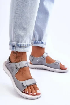 Damskie Sportowe Sandały 4F 4FSS23FSANF016-27S Szare