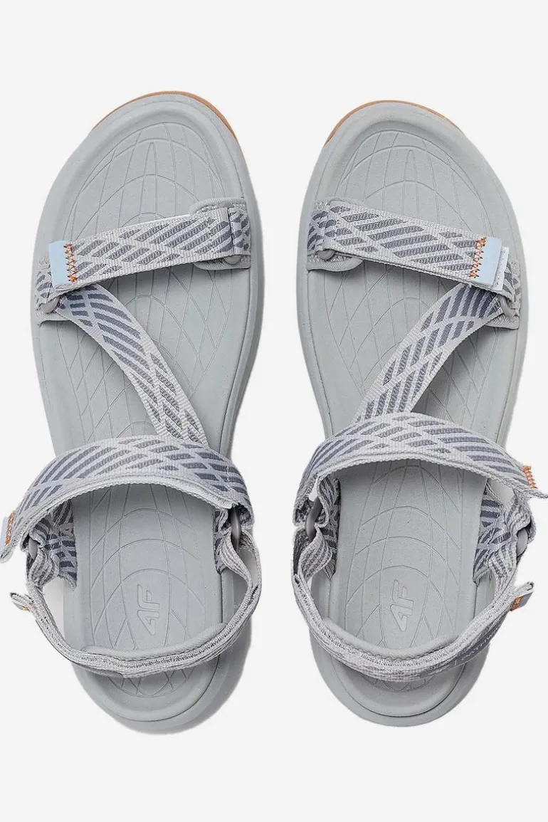 Damskie Sportowe Sandały 4FRSS24FSANF049-26S Jasnoszare