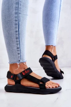 Damskie Sportowe Sandały Lee Cooper LCW-22-34-0955L Czarne