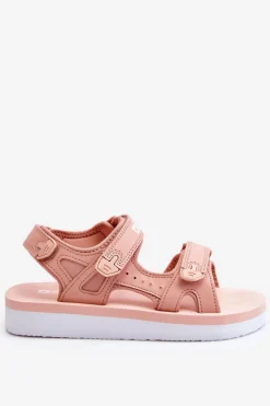Damskie Sportowe Sandały Na Platformie Big Star LL274788 Różowe