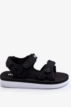 Damskie Sportowe Sandały Na Platformie Big Star LL274789 Czarne