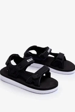 Damskie Sportowe Sandały Na Platformie Big Star LL274789 Czarne