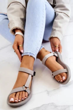 Damskie Sportowe Sandały Szare Ultimate