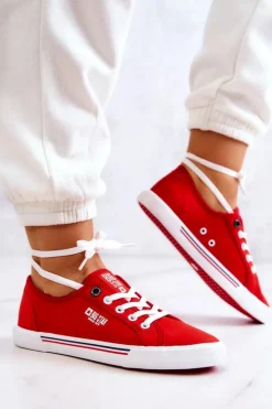 Damskie Tenisówki BIG STAR HH274061 Czerwone