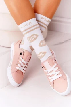 Damskie Tenisówki BIG STAR HH274060 Różowe