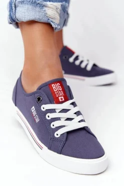 Damskie Tenisówki BIG STAR HH274063 Granatowe