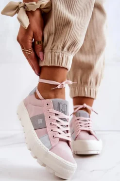 Damskie Tenisówki BIG STAR JJ274481 Różowe