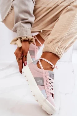 Damskie Tenisówki BIG STAR JJ274481 Różowe