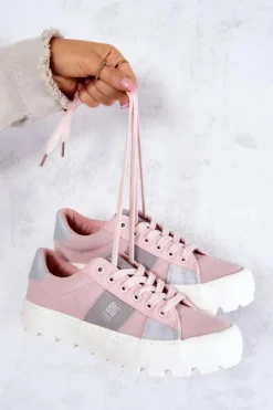 Damskie Tenisówki BIG STAR JJ274481 Różowe