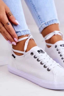 Damskie Tenisówki BIG STAR W274835 Białe