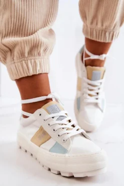 Damskie Tenisówki BIG STAR JJ274480 Białe