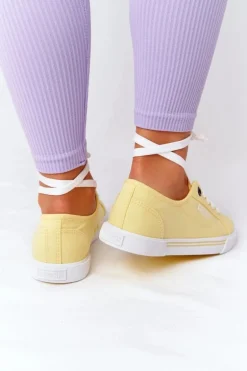 Damskie Tenisówki BIG STAR HH274062 Żółte