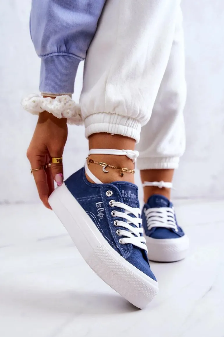 Damskie Tenisówki Lee Cooper LCW-22-31-0834L Niebieskie